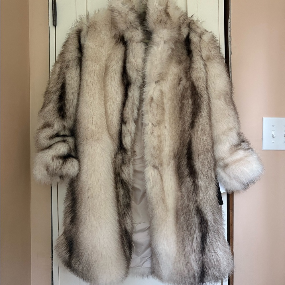 Faux Fox Fur Coat NWT